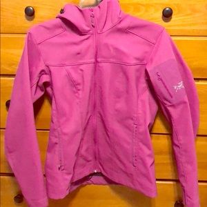 Arcteryx pink jacket